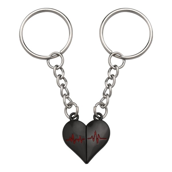 Matching Keychain for Couples Gifts for Him Her Anniversary Birthday