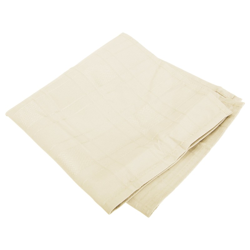 Emma Barclay Chequers - Jacquard Napkins in Silver - 17x17
