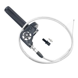 Motorcycle Throttle Grip 7/8" 22mm CNC Aluminum Quick Twister with Throttle Cable for KLX CR CRF EXC XR CRF50 CRF230 50 70 110 125 230 250 Dirt Pit Bike Motocross Motorbike Quad ATV (Black)