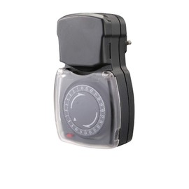 CHACON Waterproof Mechanical Timer IP44-3500W 48 Cycles Grey