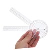 jojofuny 4Pcs Flexible Goniometer Ruler Protractor for Accurate Angle Measurement