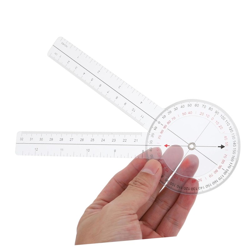 jojofuny 4Pcs Flexible Goniometer Ruler Protractor for Accurate Angle Measurement