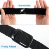 DOPENSPI Elastic Stretch Belt Men's Braided Belt Work Belt Black