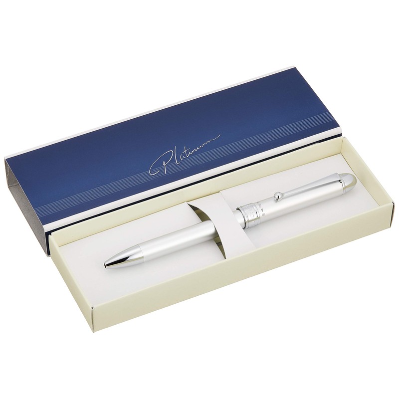 プラチナ万年筆 多機能ペン ダブル3アクション アイスホワイト MWB-1000C#3