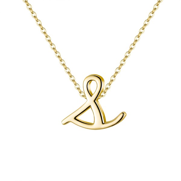 Cosol Silver Golden S Letter Pendant Necklace 925 Sterling Tiny
