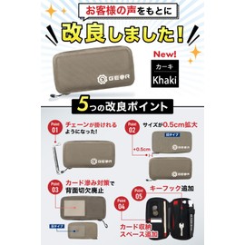 Gear Toru Bike Pouch, Sweat Resistant for Road Bikes, Bicycles, Waterproof Pouch, Smart Wallet, Emergency Call Card, Cycle Wallet (Kaki)