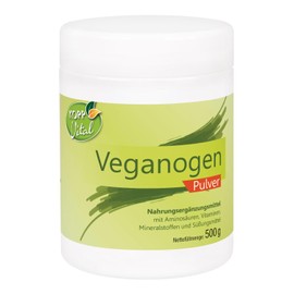 KOPP Vital® Veganogen Pulver - 500 g - Vegan und innovativ, Frei von tierischen Inhaltsstoffen, pflanzliche Ernährung, hochwertige Zutaten