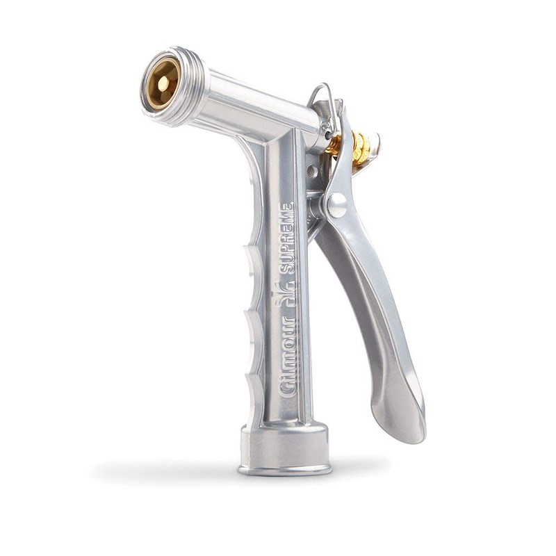 Gilmour Solid Metal Hose Spray Nozzle with Threaded Front -