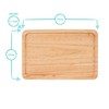 Argon Tableware Wooden Chopping Board - 30x20x2cm Butchers Block Wood