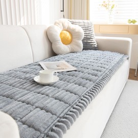 GKXLH Thick Sofa Cover Washable - Soft Corduroy Universal Sofa Cover 2 3 4 Seater Non-Slip Couch Cover Cosy Sofa Cover Sofa Covers Sofa Throws Furniture Protector for Living Room (70 x 150 cm)