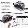 kuifang Checkered Bum Bag Crossbody Bag for Women, Spacious Purse