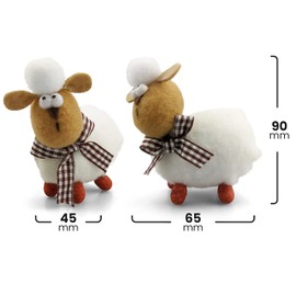 Netuno 2 x Easter Sheep Easter Decoration Sheep Lamb Sheep Easter Decoration Figure Home Decoration Easter Table Decoration for Easter Spring Easter Lamb Decorative Lamb Easter Gift Idea Easter Animal Figure