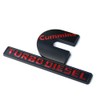 2Pack Compatible with Cummins Turbo Diesel Emblem Badge High Output