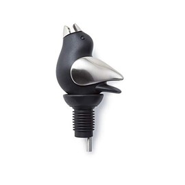 ChirpyTop Wine Pourer - Black and Chrome