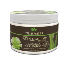 Taliah Waajid Green Apple & Aloe Nutrition Curl Definer | Strengthen & Balance pH Levels | Curl Enhancing For Wavy, Curly, Coily and Kinky Hair | 100% Paraben Free | Premium Coconut Oil - 12oz (T124)