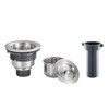 ROVOGO 3-1/2 inch Kitchen Sink Drain Assembly with Removable Deep
