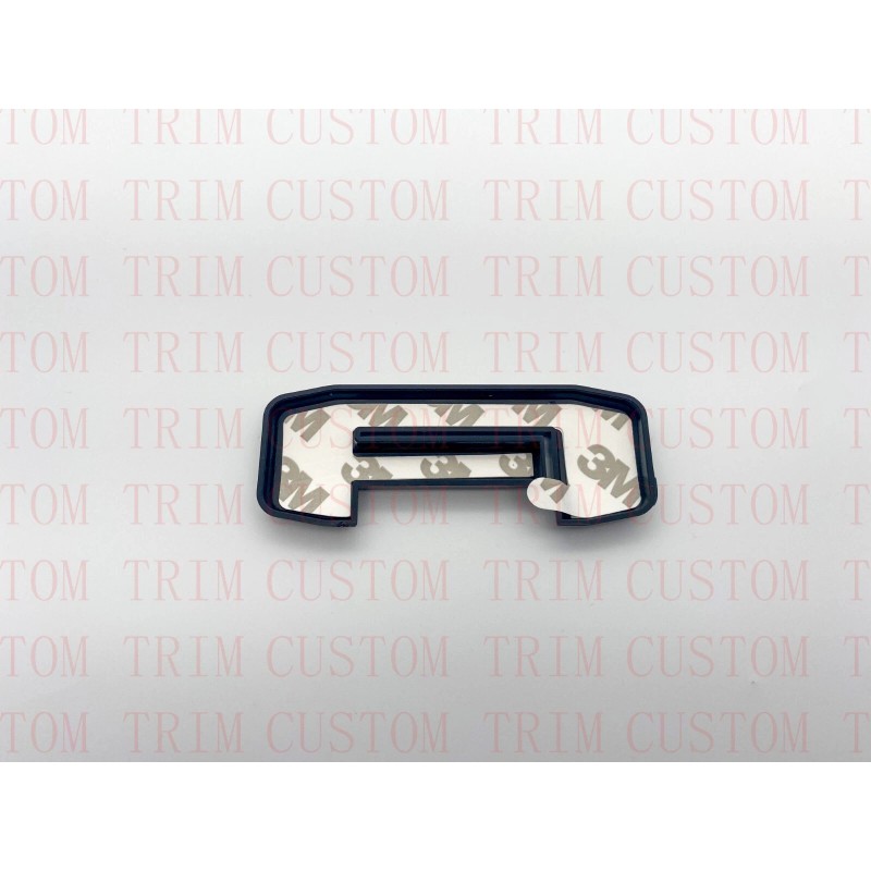 4TO TRIM Gloss Black Overlay Emblems Letters Fit 2021-2022 GMC