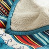 UKELER Boho Sherpa Throw Blanket Queen Size 80'' x 90'',