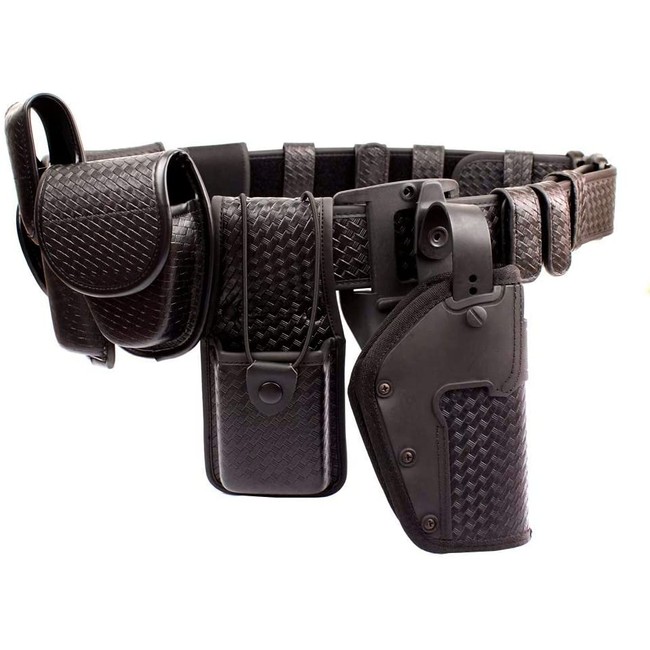 ROCOTACTICAL Sentinel Duty Web Belt, Police Duty Belt Rig, Security Modular Law Enforcement Duty Belt with Pouches