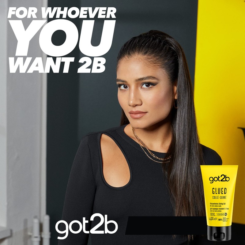 Schwarzkopf Got2B Glued Gel Waterproof Hair Gel for Men with