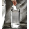 Sooyee Clear 14 Liter Bathroom Trash Can with Lid,3.9 Gallon