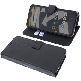 foto-kontor Case Compatible with CAT S53 Protective Book Style Black Protective Cover Book