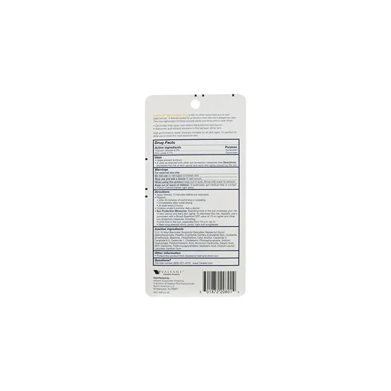 Cerave Stick Protector Solar Spf 50, 0,47 Oz
