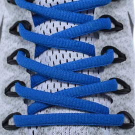 AOMIDI 2 Pair Shoelaces Oval Half Round 1/4" Shoes Lace for Sneakers and Casual shoes Shoelaces Replacements, Blue, 30" inches (76 cm)