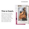 Coach Women's Essential Small Zip Around Card Case, LH/Cloud Chalk