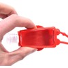 Strawberry Empty Travel Hand Sanitizer Bottle, Silicone Sleeve Refillable Empty