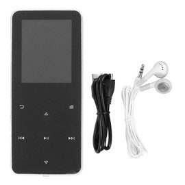 MP3 Player Bluetooth 4.2 1.8in Color Screen Touch Key Video Play Portable Music Player with Speaker FM Radio Electronic Book Silver 32GB