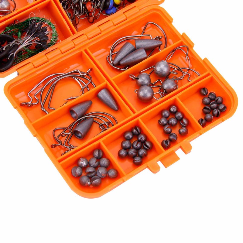 257PCS Fishing Lure Set Metal ABS Corrosion Resistance Anti Winding