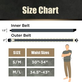 BLACKTIDE CONCEPTS TACTICAL BATTLE BELT | Navy SEAL Designed, Tested & Guaranteed| Tactical & MOLLE Gear| COYOTE TAN-L