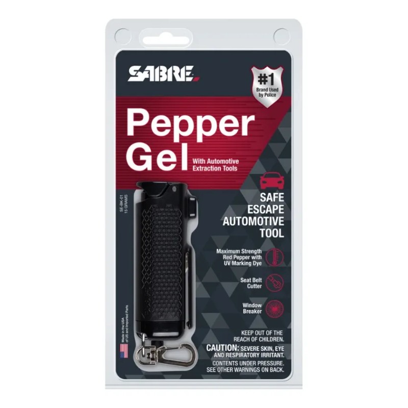Gel Pimienta 3-en-1 Sabre Corta Cinturón Rompeventana 16 Ml