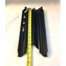 Unbranded Black Front Fork Guards & Brackets For Kawasaki Dirt Bike KDX200 KDX250 (91-94)