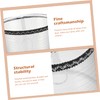 Alipis Decorative Lampshade Small Clip-on Lamp Shades Black Silver Thread