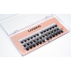 London Lash Co Dramatic – Bold Volume Eyelash Extensions | Ultra-Dark and Dense C Curl & D Curl Lash Trays for Professional Lash Artists | Black, Mixed Lengths (D Curl)