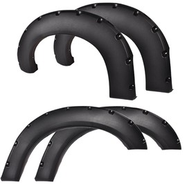 LQI Fender Flares Compatible with Ford F250/F350 2011-2016 Superduty Styleside with 81.8"" /98.0"" bed length models only(Do not fit Dually and Flareside models) Pocket Rivet Style Accessories 4PCS
