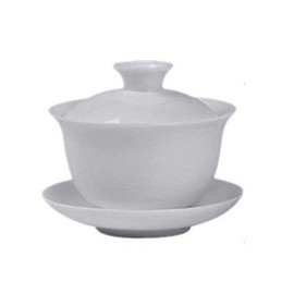 Gaiwan 100ml Cup White Porcelain Teacup Chinese Gongfu Tea Set