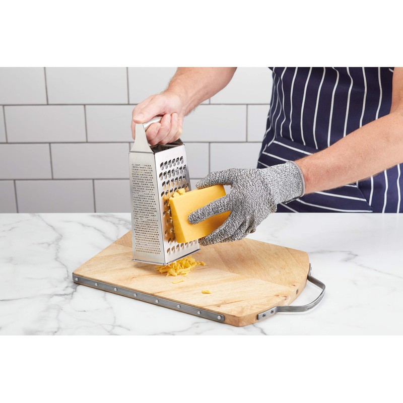MasterClass Cut Resistant Kitchen Safety Glove for Food Preparation, Grey,