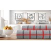 Lashuma Lyon Kitchen Hand Towels Grey Stone Set of 6