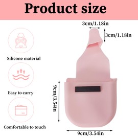 PKRFCJ Reusable Gas Pump Glove, Silicone Gas Gloves for Gasoline Pump, Protects Hands From Dirty Pump Handles and Keyboards (Pink)