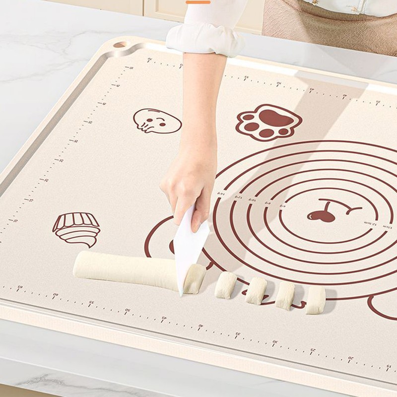 Pastry Mat Prevent Slip Odorless Thickened Silicone Dough Rolling Mat