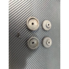 Brushless RC Mod 1 26T - 29T 5mm M1 Steel Pinion Gear Set For M1.0 Spur Gear Castle 1/8 Motor