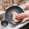 DM Cast Iron Skillet, 12 Inch Nonstick Frying Pan with