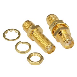 BOOBRIE 2 x SMA Female to SMA Female Adapter Adapter Coaxial SMA Female to SMA Female Coaxial Male Female to Female for WiFi Antenna GPS Antenna Wireless LAN Devices etc.