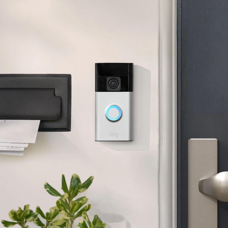 Ring No-Drill Mount for Ring Video Doorbell 3, Video Doorbell