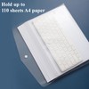M&G 12 Pack Plastic Envelopes File Folders, Clear Folders for