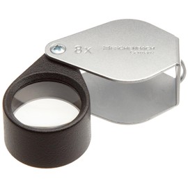 Eschenbach 1176-8 Aplanatic Folding Loupe Magnifier, 8x Magnification, 36 Diopter, 23mm Lens Diameter