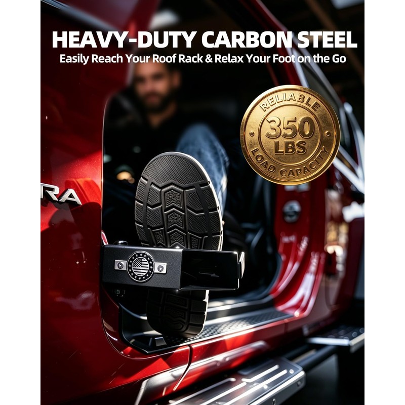 120° Footrest Pedal Compatible with Jeep Wrangler JK JL &